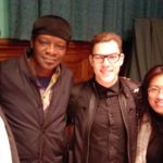 Stephen K Amos and Kelsey De Almeida after the show
